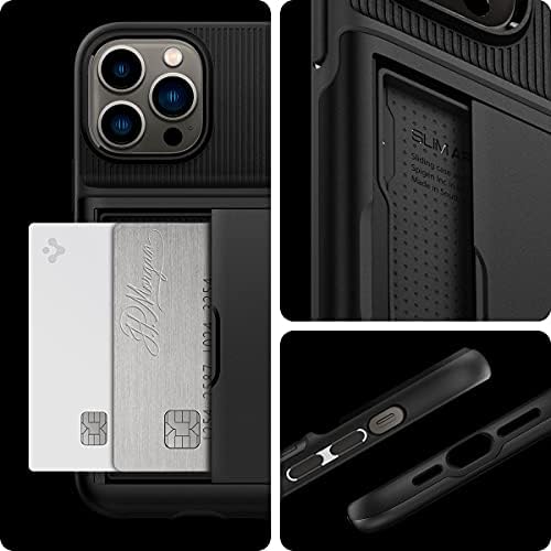 Spigen Slim Armour CS projetada para iPhone 13 Pro Case - Black