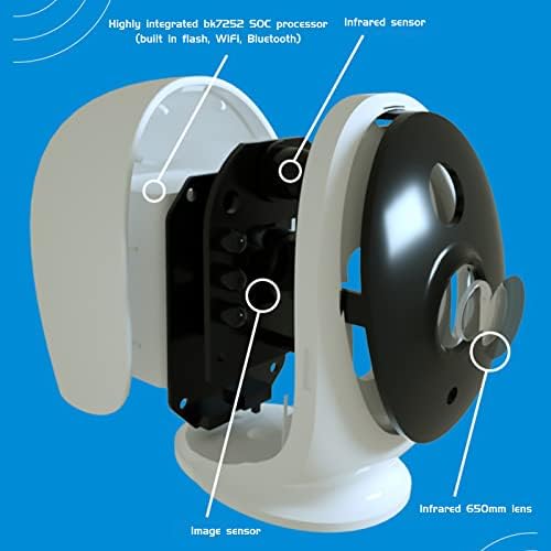 Atualizar 2 em 1 Intelligente Câmera de Voz de Voz de Viagem Ultra Clear Visão Noturna Monitoramento Remoto Câmera Câmera Interior Câmerada 2.4g Wi-Fi & Fácil Configuração