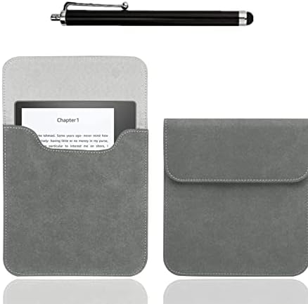 Para o Kindle Oasis, com capa de 7 polegadas, bolsa de capa --include Touch Screen caneta cinza