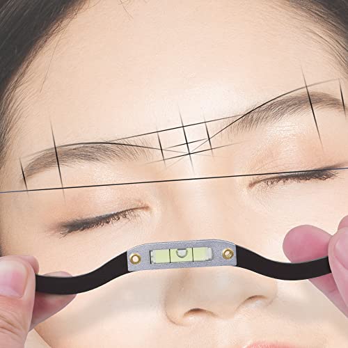 Mapper de sobrancelha ajuda lápis de sobrancelha reutilizável de grau profissional e ferramentas de medição e posicionamento para tatuagem de sobrancelha