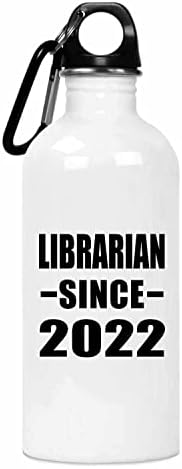 Projeta o bibliotecário desde 2022, copo isolado de aço inoxidável de 20 onças, presentes para aniversário de aniversário