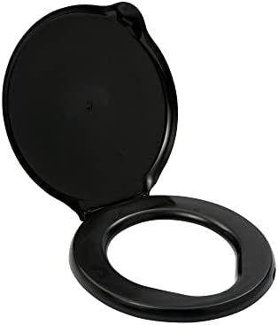 Reliance Products 9881-03 Luggable Loo Snap-On Banheiro com tampa para balde de 5 galões, preto, 13,0 polegadas x 1,5 polegadas