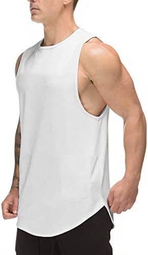 Tanque de tanques de tanques masculino Zuevi Men, camiseta de treino sem mangas, camiseta do músculo de ginástica seca rápida