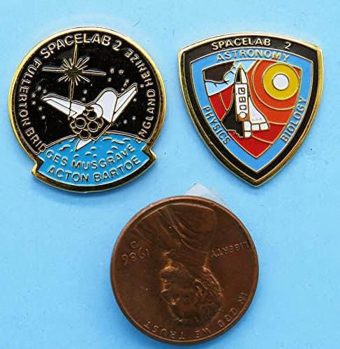 NASA Vintage Pin Par Space Shuttle STS-51F e Spacelab 2 Mission