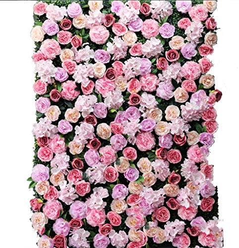 Ynfngxu Hedge Artificial com fundo floral Decoração de parede de flores Home Local de casamento de jardim ao ar livre 40x60cm