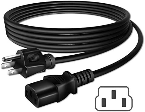 Omilik 6ft/1,8m UL listado Premium 3Prong Adaptter Cable cabo de cabo de cabeceira compatível com Xbox 360 ps3 PlayStation