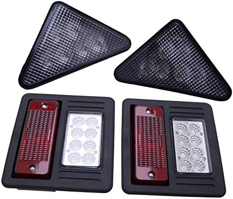 HVACSTAR LED Light Kit 7259523 7259524 6670284 + Headlight Housing Bezel Lamp 6674402 for Bobcat 751 753 763 773 863 864 873