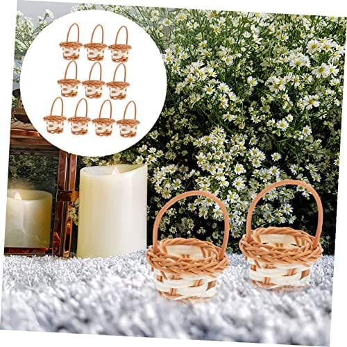 Homoyoyo portátil cesta de flores infantil recipientes de lanche recipientes de doces para presentes recipientes de biscoitos