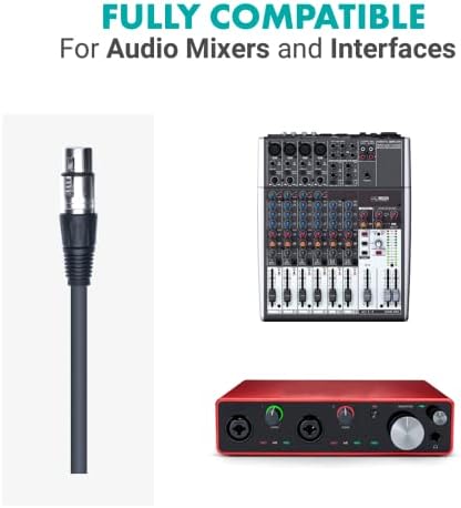 MOVO 2 -PACK Universal XLR Condenser Microfone Pacote de equipamentos de podcasting para 2 - inclui 2 microfones cardióides,