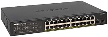 NETGEAR GS324TP 24 PORT Poe + + 2 x 1g SFP Ethernet Smart Gerenciado Pro Switch, Hub, Splitter da Internet, Desktop/Rackmount,