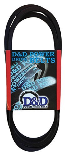 D&D PowerDrive P8125 Corrente de substituição de aquecimento lennox, seção transversal de correia A/4L, 45 de comprimento, borracha