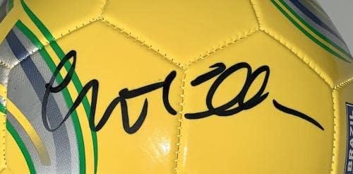 Willian assinou a bola de futebol Brasil PSA COA AI28021 - Bolas de futebol autografadas
