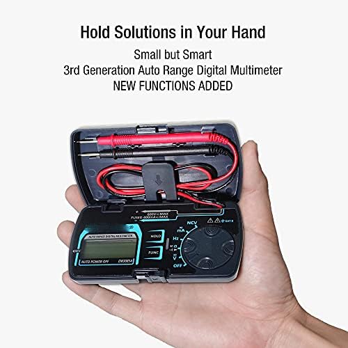 UoeidoB Mini Range Auto Rama Multímetro Digital AC DC DC Voltímetro Ohm Capacidade Frequency Portable Pocket Meter Meter