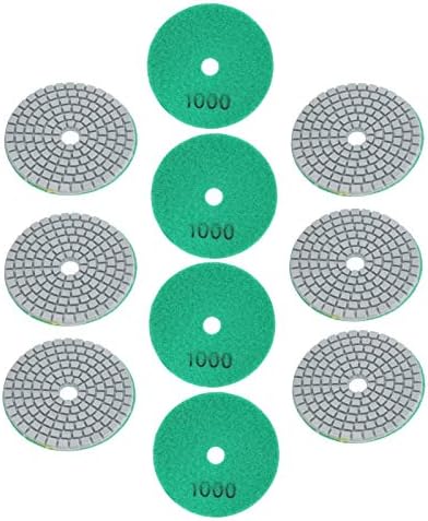 EVTScan 10pcs 3in Landing Discs Pads Buffing Polishing Diamond Marble Concrete Stones 1000 Malha