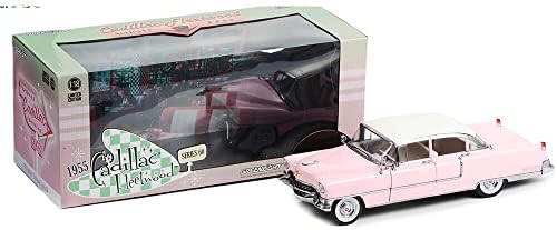Greenlight 13648 1955 Fleetwood Series 60 - Caddy rosa com telhado branco 1:18 Escala