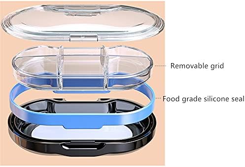 Wowhouse Pill Organizer, caixa de comprimidos portátil Dispensador diário de pílula para medicina suplemento de vitamina Óleo de peixe para viagens de bolso para bolso para casa, material tritan livre de BPA