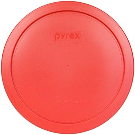 Pyrex 7402 -PC 6/7 xícara de Poppy Red Round Plastic Food Storage Lid - 4 pacote feito nos EUA