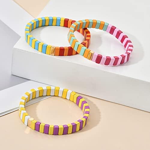 Ttndstore Bracelete Bracelet artesanal femme Candy Color Charm Bracelets para mulheres pulseiras de joalheria Pulseras