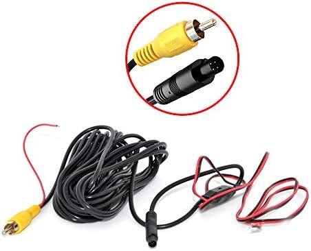 Câmeras de backup de veículos eakaq com conector de 4 pinos para o cabo adaptador feminino RCA para Kia Sportage