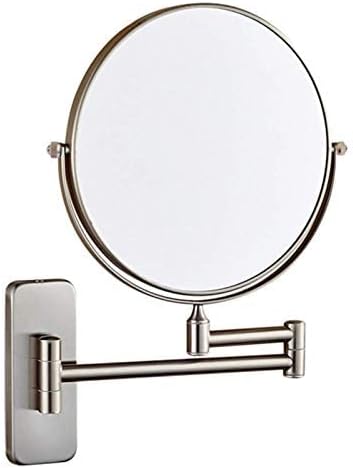 Espelhos de maquiagem de parede de banheiro Zaahh, espelhos de maquiagem de 8 polegadas, espelho de ampliação de bronze de dupla face, espelho de barbear de 360 ​​° de dobragem de 360 ​​°