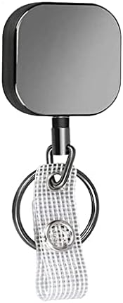 LMMDDP Metal Id Batch Selder com anel de chave de correio para nomes de card chave de chaveiro retrátil Pull Tecla