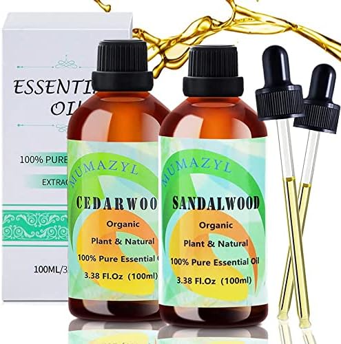 Óleo essencial de cedro de sândalo cedro 100 ml, conjunto de óleo essencial de baunilha de coco, conjuntos de óleo essencial