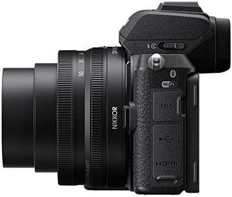 Nikon Z 50 DX Formato Mirrorless Camera Body com Nikkor 16-50mm f/3,5-6,3 e 50-250mm f/4.5-6,3 lente VR, pacote de áudio com microfone, caixa, cartão SD de 64 GB, kits de filtro e acessórios