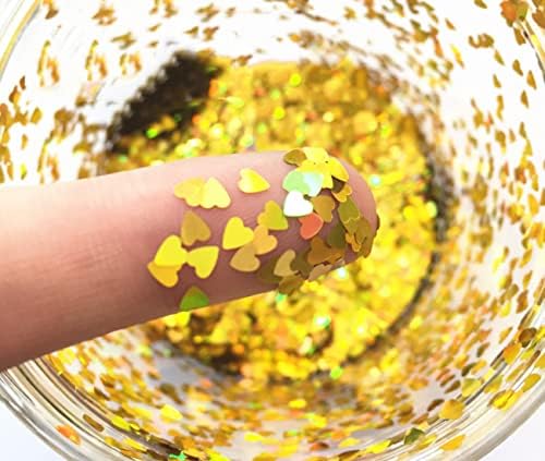 Coração Confete de Glitter de 2 mm em forma de coração laser de confete para decoração de festas, artesanato de bricolage, pregos premium, arte corporal olho de olho