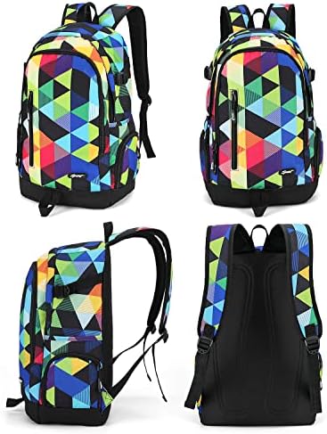 Rickyh Style School Backpack Travel Bag for Men & Women, Back Pack de Back College com compartimento de laptop