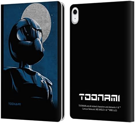 Caixa de cabeça projeta oficialmente licenciado Toonami Caracter Art Graphics Leather Book Carteira Capa compatível com Apple iPad 10.9