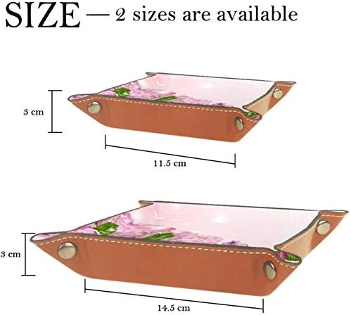 Bandeja de armazenamento de flores rosa Bandeja de jóias de jóias Bandejas de bordo da bandeja de cabeceira de cabeceira