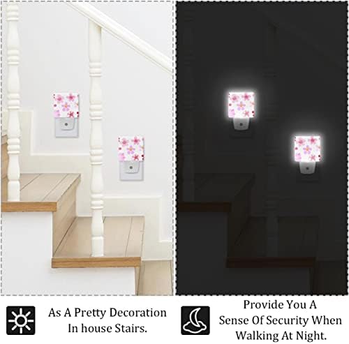 Blossoms LED Night Light, Kids Nightlights for Bedroom Plug in Wall Night Lamp Brilho ajustável para escadas do quarto