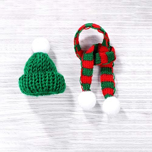 1 Conjunto 24pcs mini lã de chapéu de lã de malha
