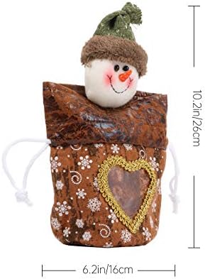 Tecido abaodam adorável bolsa presente requintada saco de armazenamento elegante adorno festivo usado para celebrar o natal
