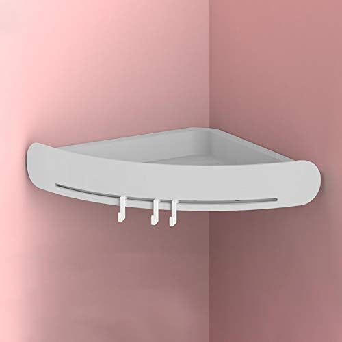 NC Nordic Banheiro banheiro banheiro prateleira absorve a parede de canto de canto de higiênico sem pau de parede grisalha de cesta de cesta cinza cinza