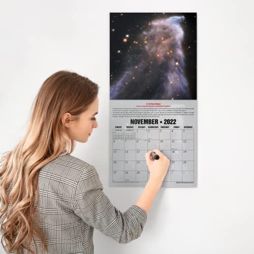 Telescópio vermelho de brasa hubble Jan - dezembro de 2023 Calendário mensal de parede | Deluxe Edition - 5 imagens extras de página