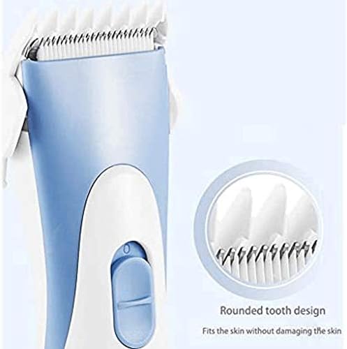 PDGJG Electric Bebê Clipper, aparador elétrico de cabelo de push bebê, barbeador de animais de estimação para bebês mudo recarregável,