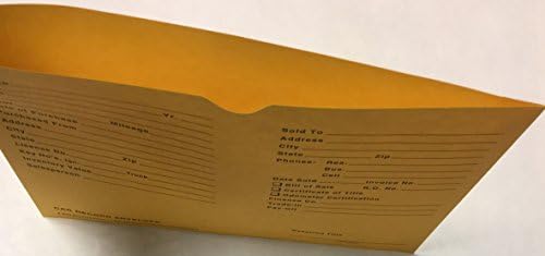 Uma pasta de arquivo de envelope de carro de papel de papel de papel mais de 12 x 9 Quantidade de buff 500