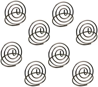 Clipes de memorando de foto do Doitool, 15pcs círculos em forma de memorando portadores criativos de negócios de ferro para banquete