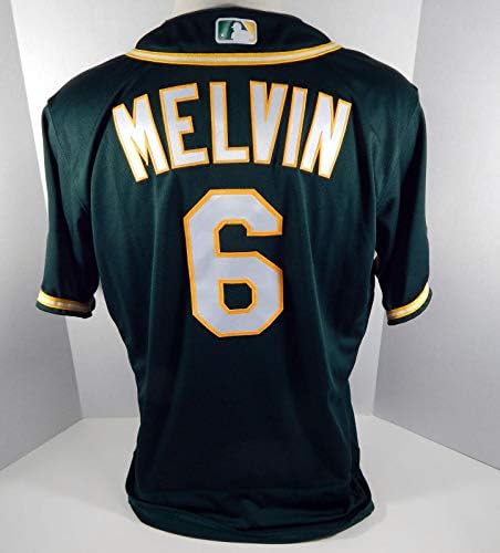 2019 Oakland A's Athletics Bob Melvin 6 Jogo emitiu Green Jersey 150 PS P 497 - Jogo usou camisas MLB