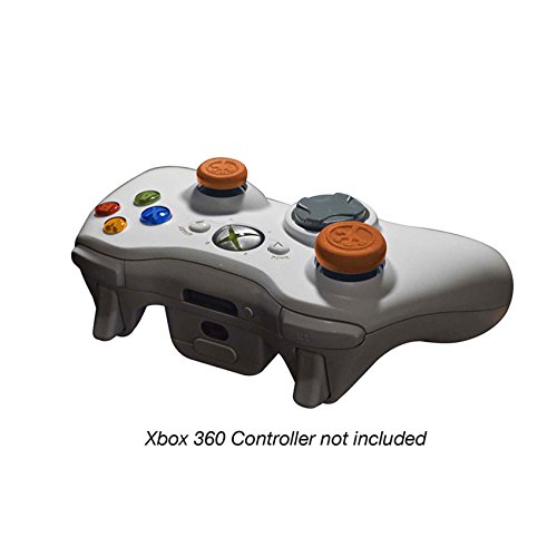 Grip-it Analog Stick Grips para PlayStation e Xbox, 4 pacote, laranja