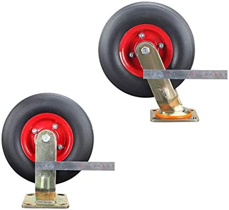 Roda de substituição de SQHY, Necessores de serviço pesado, rodas giratórias, podem ser giradas 360 graus, o suporte tem 6 mm de espessura