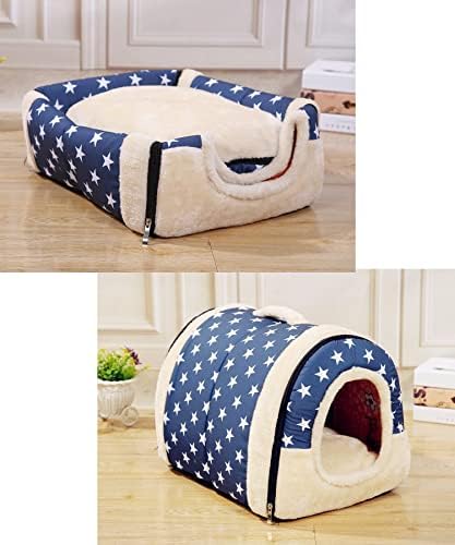 Cama de gato de cachorro Estilo 2 - Cobertores de cachorro para cães grandes - lavável lã quente e macio de almofada de