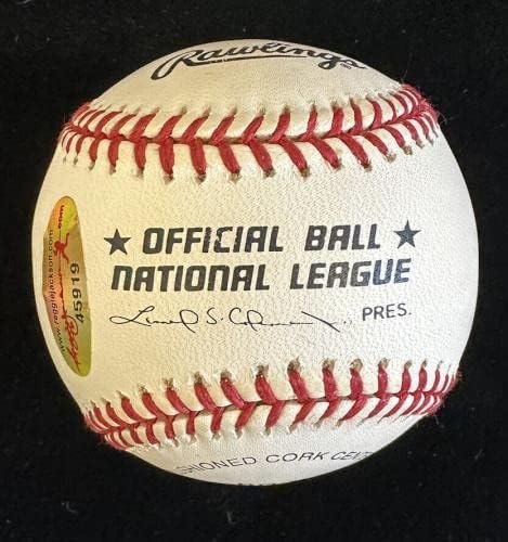 Dave Winfield assinou o NL Coleman Baseball oficial com Baseball com Reggie Jackson e Loa - Bolalls autografados