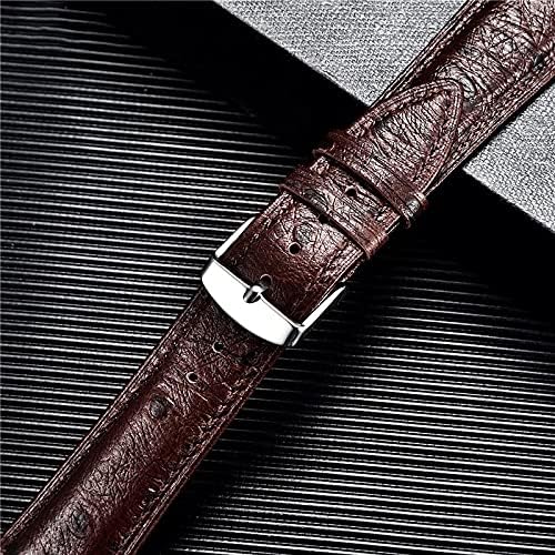 Douba Leather Redunda Relógio Relógio Strap Red Black Blue 18mm 20mm 22mm com fivela de aço inoxidável prateado