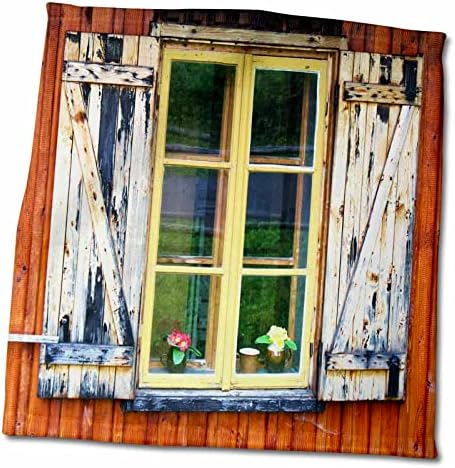 3d Rose Old Weathered Shutters TWL_53280_1 Toalha, 15 x 22