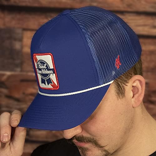 Hooey oficialmente licenciado Pabst Blue Ribbon Snapback Mesh Backer Trucker Hat