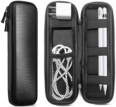 Suporte para capa de lápis Apple para acessórios para lápis Apple para bolsa de caneta de superfície para capa de caneta Samsung Stylus para tablet para iPad, caixa de armazenamento da cabeça do carregador de cabo