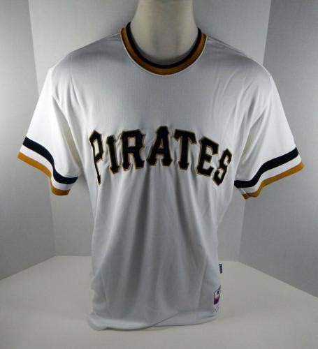 2015 Pittsburgh Pirates Tony Sanchez Jogo emitiu White Jersey 1970 Retro TB 04 - Jogo usado MLB Jerseys