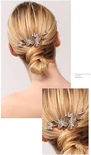 TJLSS Flores bordadas inseridas pentes pan franjas pente de cabelo cultivo de pérolas acessórios de cabelo mulheres mulheres